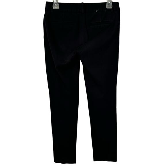 J. Crew Winnie Pant in Black Stretch Twill Cotton Low-Rise Ankle Size 0 - Picture 8 of 11